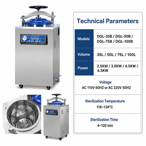 Electric vertical autoclave - electric,